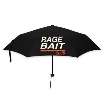 Rage Bait Club Ragebait Jugendwort 2026 Spruch - Regenschirm (klein) - Schwarz - Vorne