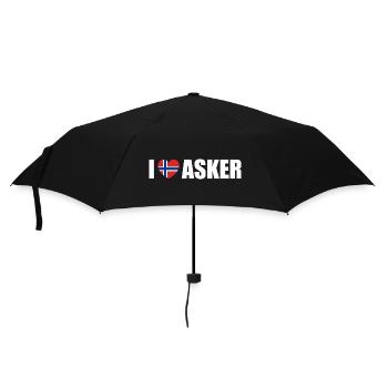 J’adore Asker Norvège - Parapluie standard - noir - Devant