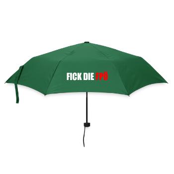 FICK DIE fpö - Regenschirm (klein) - Flaschengrün - Vorne