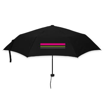 T-shirt features colors pink green gray gift idea - Umbrella (small) - black - Front