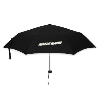 Nazis Raus | Retro Politisches Design - Regenschirm (klein) - Schwarz - Vorne