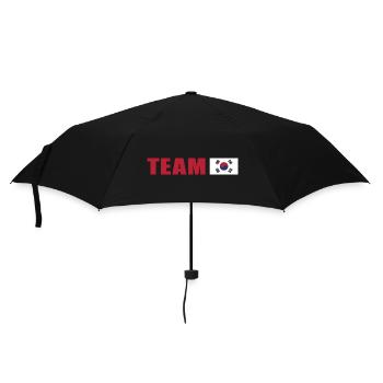 Conception d’inspiration du drapeau sud-coréen - Parapluie standard - noir - Devant