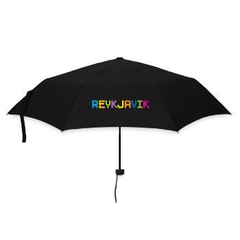 REYKJAVIK Île d’Islande - Parapluie standard - noir - Devant