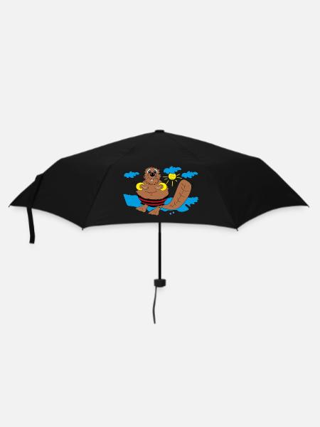 Biber schwimmfluegel - Regenschirm (klein) - Schwarz