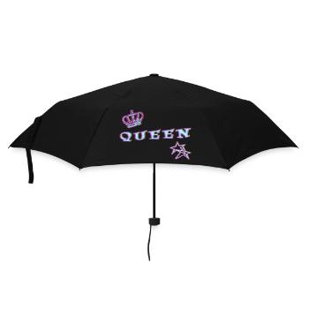 queen - Umbrella (small) - black - Front