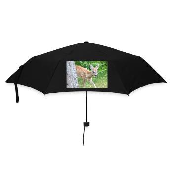 Fauve de cerf (Capreolus capreolus, cerf, faon, fauve) - Parapluie standard - noir - Devant