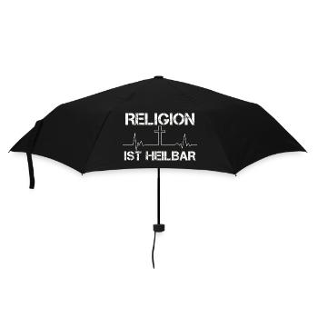 Religion ist heilbar - Regenschirm (klein) - Schwarz - Vorne