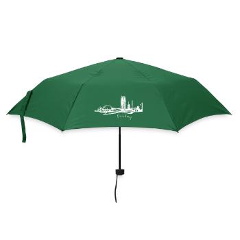 City view of Duisburg skyline - Umbrella (small) - bottlegreen - Front