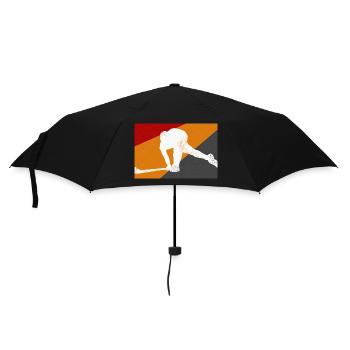 Hockey player - Umbrella (small) - black - Front