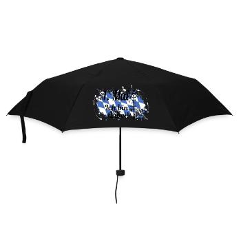 1. Mai - Ich bin dabei! - Regenschirm (klein) - Schwarz - Vorne