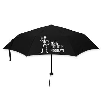 New Hip Hip Hooray Hip operation surgery gift idea - Umbrella (small) - black - Front