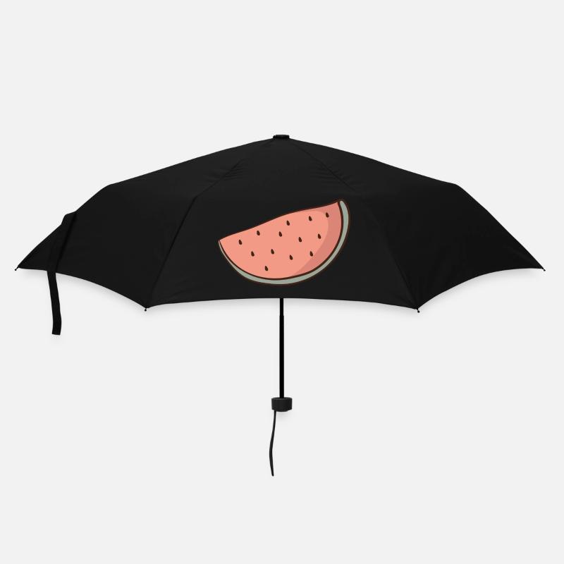 Wassermelone - Regenschirm (klein) - Schwarz