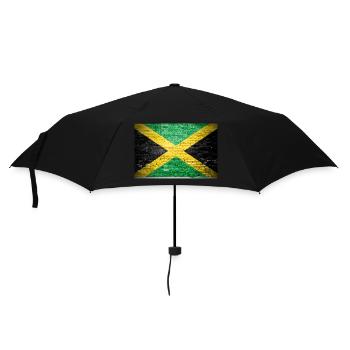 Jamaica jamaican Flag Graffiti on Brick Wall - Parapluie standard - noir - Devant