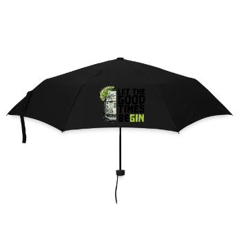 Gin and Tonic Let the Good Times BeGin - Regenschirm (klein) - Schwarz - Vorne