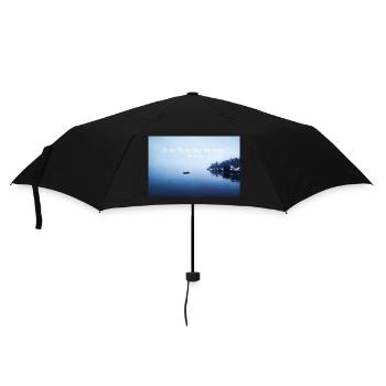 In der Ruhe liegt die Kraft. - Regenschirm (klein) - Schwarz - Vorne