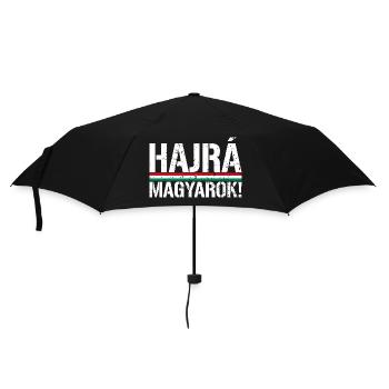 Hajrá Magyarok Ungarn Ungarische Flagge - Regenschirm (klein) - Schwarz - Vorne
