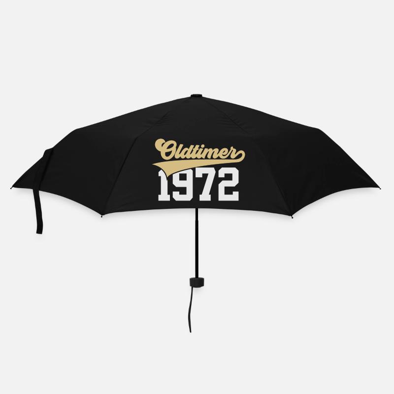 54. GEBURTSTAG OLDTIMER 1972 - Regenschirm (klein) - Schwarz