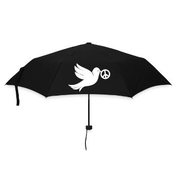 Signe de paix de la colombe de la paix - Parapluie standard - noir - Devant