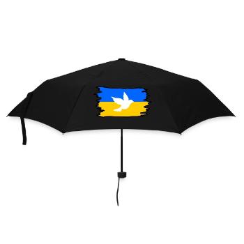 Ukraine - Regenschirm (klein) - Schwarz - Vorne