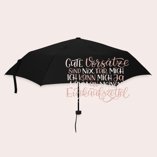 Vorsätze und Einkaufszettel - Regenschirm (klein)
