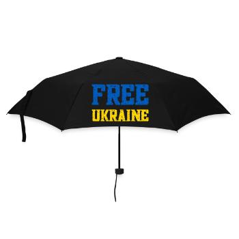 Free Ukraine - Umbrella (small) - black - Front