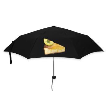 Gâteau au fromage au citron - Parapluie standard - noir - Devant