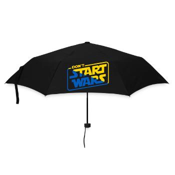 Support Ukraine I stand with Ukraine no war - Umbrella (small) - black - Front