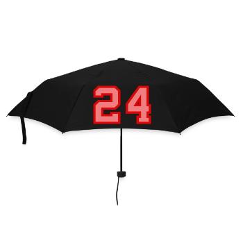 Cool Retro Retrostyle Numéro de maillot numéro de dos - Parapluie standard - noir - Devant