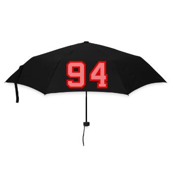 Cool Retro Retrostyle Jersey Number Back Number - Umbrella (small) - black - Front
