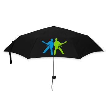 Rock Concert Band Guitarist - Umbrella (small) - black - Front