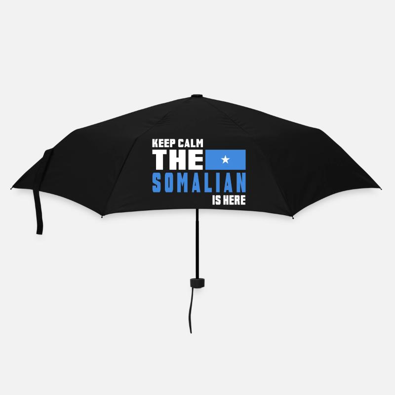 Keep Calm Somalia Flaggen Design - Regenschirm (klein) - Schwarz