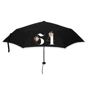 54th Anniversary flowers (Gift of 54 years) - Umbrella (small) - black - Front