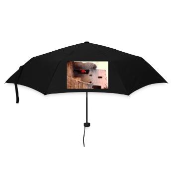 Vintage Egypt House - Regenschirm (klein) - Schwarz - Vorne