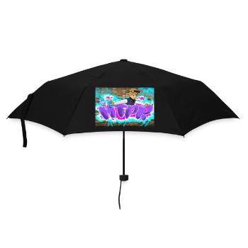 1s-MTPR - Regenschirm (klein) - Schwarz - Vorne