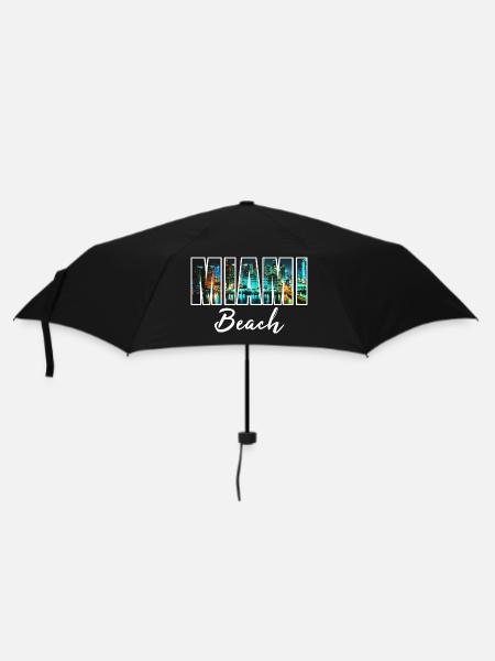 plage de miami - Parapluie standard - noir