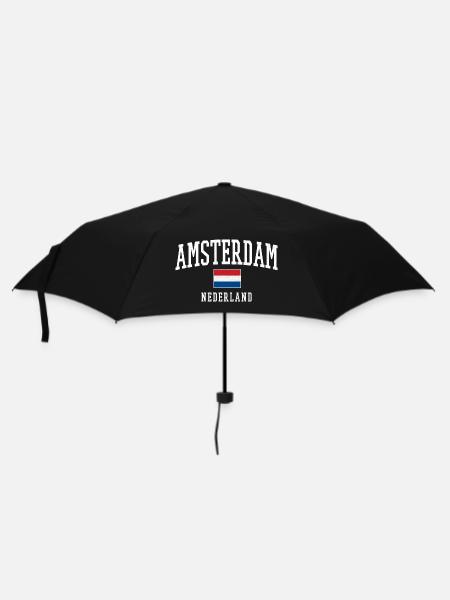 Conception du drapeau Amsterdam NL - Parapluie standard - noir