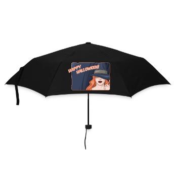 Hexe - Regenschirm (klein) - Schwarz - Vorne