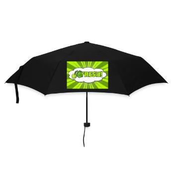 Fresh Comic Style Bubble Graffiti Lettering - Umbrella (small) - black - Front
