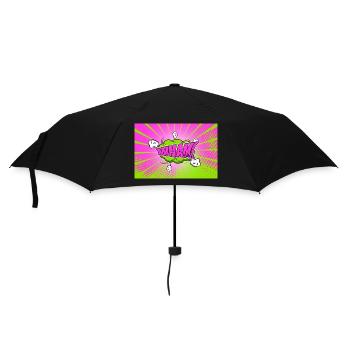 Wham! Comic Style Bubble Graffiti Lettering - Umbrella (small) - black - Front