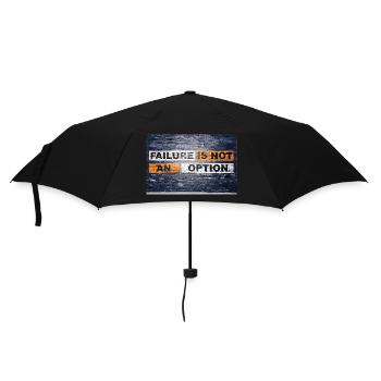 Scheitern ist keine Option zu sagen, Schriftzug Graffiti - Regenschirm (klein) - Schwarz - Vorne