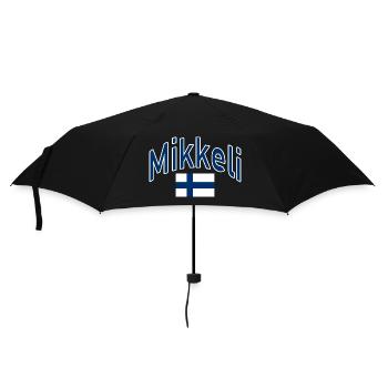 Mikkeli Finland flag - Umbrella (small) - black - Front