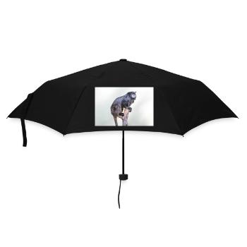 black-mantled tamarin Schwarzrückentamarin - Umbrella (small) - black - Front