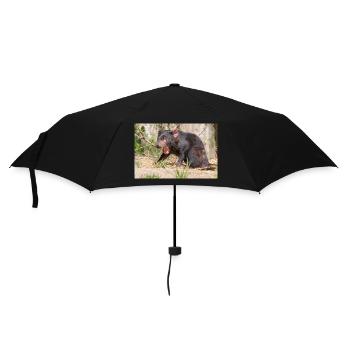 Tasmanian Devil (in german Beutelteufel) - Umbrella (small) - black - Front