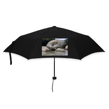 Felsen am Fluss - Regenschirm (klein) - Schwarz - Vorne