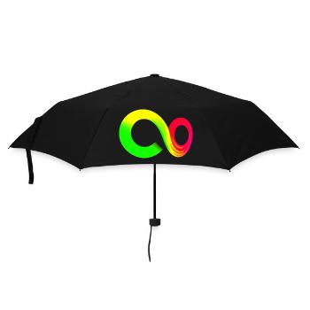 Rainbow Course Infinite Infinity Symbol - Umbrella (small) - black - Front