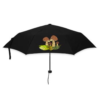 Pilze - Regenschirm (klein) - Schwarz - Vorne
