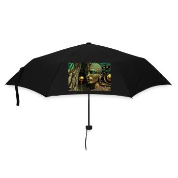 god by daniel costa 4 - Umbrella (small) - black - Front
