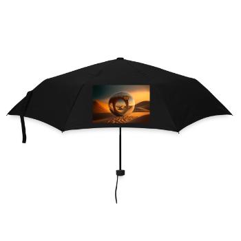 desert trip by daniel costa 2 - Umbrella (small) - black - Front