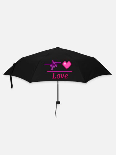 Amour - Parapluie standard - noir
