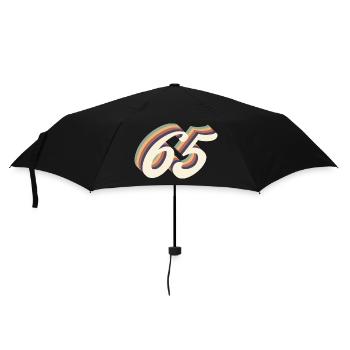 65ème anniversaire vintage - Parapluie standard - noir - Devant